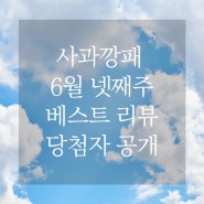 사과깡패 6월 넷째주 베스트 리뷰 당첨자 공개