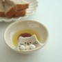 고양이 그릇 간장종지 접시 (보름스튜디오)