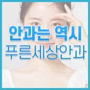 왜 푸른세상안과를 믿고 방문하게 될까요?