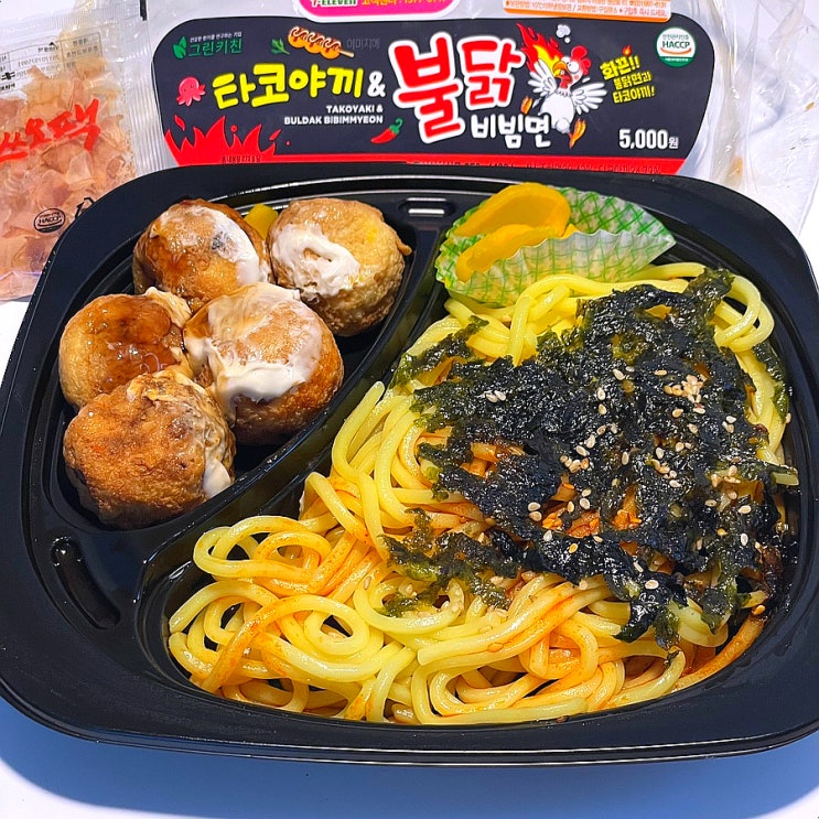 세븐일레븐 타코야끼 불닭비빔면 중화면 편의점 불닭소스 레시피 꿀조합 : 네이버 블로그