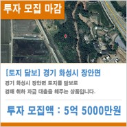 [81호 투자 진행 : 6/28] 경기 화성시 장안면 토지