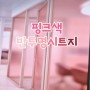 [선팅지] 반투명 핑크색 안개시트지, 애칭시트지를 찾아서!!
