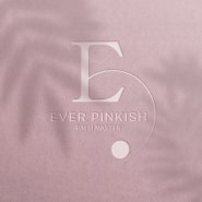 분홍빛 아름다움,반영구화장 시술기구 판매업체 로고 간판 디자인