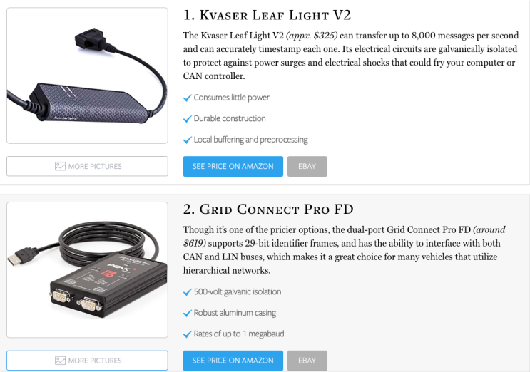 CAN BUS Analyzer, Kvaser Leaf Light V2, CANKing : 네이버 블로그
