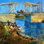 일본 판화 방식으로 그려진 랑글루아 다리(The Langlois Bridge)연작 시리즈:빈센트 반 고흐(Vincent Van Gogh)