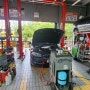 천안 BMW528I 에어컨 정밀플러싱/ 프리미엄 냉매오일교환/ 에어컨가스 완충전