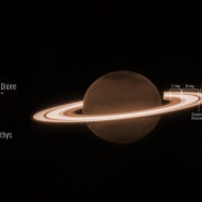 밝은 고리와 위성들 제임스 웹 우주망원경이 보내온 토성의 근황