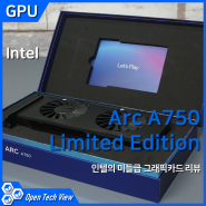 인텔 Arc A750 Limitied Edition D6 8GB 그래픽카드 리뷰