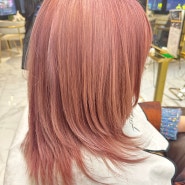 서면미용실 핑크 염색으로 스타일 변신 대성공!!