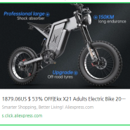 EKX X21 성인 전기 자전거 2000W 48V35AH 55km/h 삼성 배터리 스노우 전기 오토바이 20"*4.0 크로스컨트리 타이어 산악 전기 자전거 10일 수령 서명