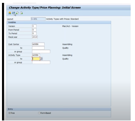 [SAP] Change Activity Type/Price Planning (KP26) : 네이버 블로그