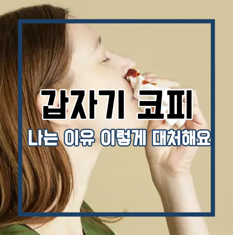 갑자기 코피 나는 이유 이렇게 대처해요 : 네이버 블로그
