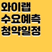 와이랩공모주, 수요예측, 청약