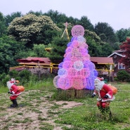 포천 허브아일랜드 불빛 동화 축제 산타마을 후기