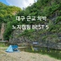 대구근교차박 노지캠핑 물놀이 장소 베스트 5 (의성,영덕,청도,영천 계곡)