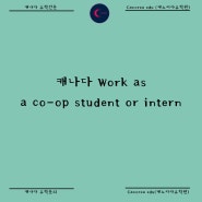 캐나다 Work as a co-op student or intern