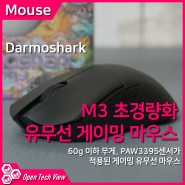 DARMOSHARK M3 초경량 유무선 게이밍 마우스 리뷰