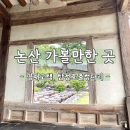 논산 가볼만한 곳 | 논산여행 중 가기 좋았던 여행지 (명재고택, 탑정호출렁다리)