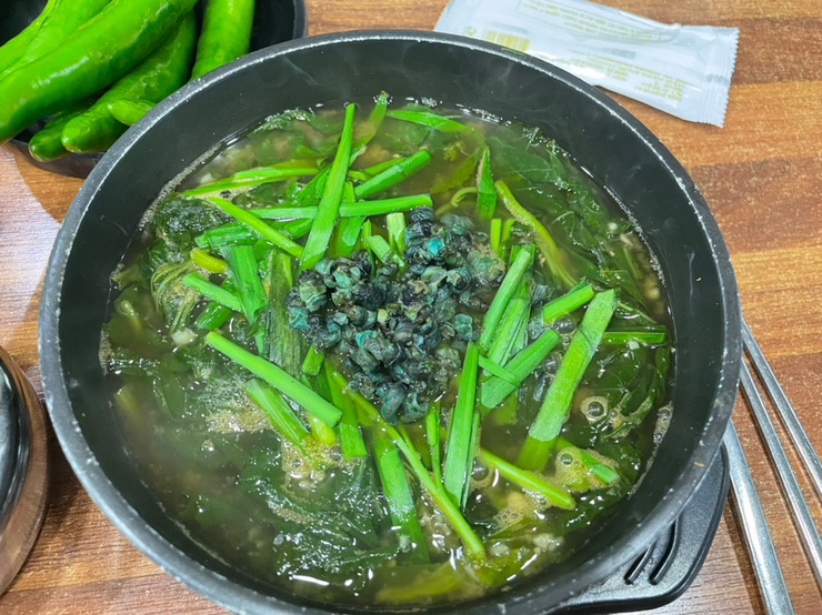 옥천, 올갱이해장국 : 금강올갱이 / 야외정원 카페 : 카페벨리 : 네이버 블로그