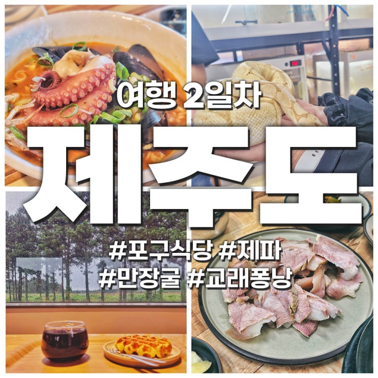 제주도_갑작스러운 제주도 여행 2일차 / 포구식당, 제파, 만장굴...