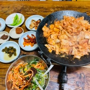 제주도 / 맛집:) 제주 흑돼지 두루치기 양껏! 무한리필 "광동시장"