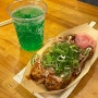 [오사카]난바 도톤보리 앗치치 타코야끼 강남이 알바한 곳 먹거리 메론소다