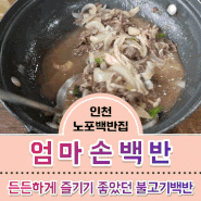 인천 영흥도 노포맛집 엄마손백반에서 즐긴 불고기 한상차림