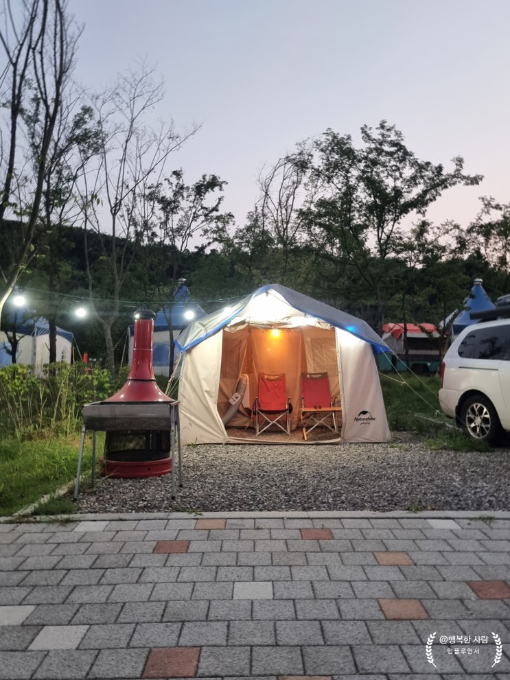 서울 근교 글램핑 인천 청라해변공원 캠핑장 당일 바베큐 캠핑...