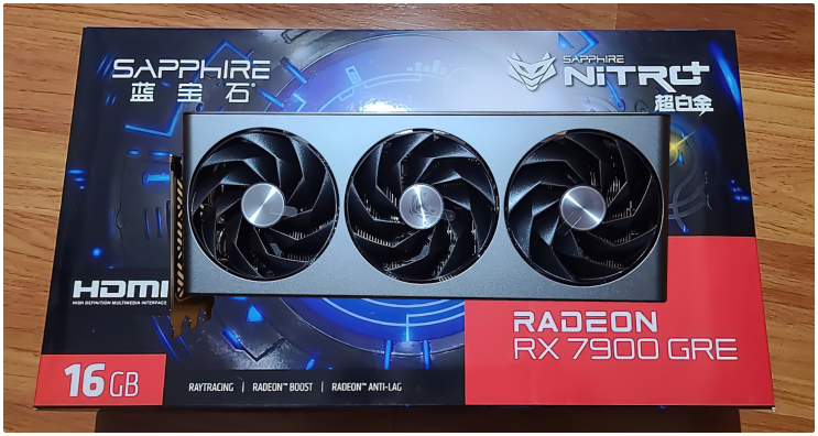 AMD 그래픽카드 사파이어 라데온 RX 7900 GRE 16GB GPU 사진 유출 : 네이버 블로그