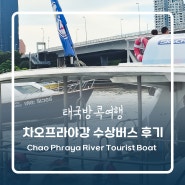 태국방콕여행] 차오프라야강 수상버스(보트) 요금, 노선, 이용 후기