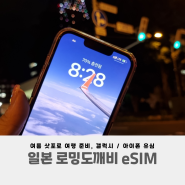 일본여행준비 로밍도깨비 eSIM, 아이폰 알뜰폰 로밍후기