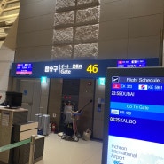 아랍에미레이트 항공 EK323 인천-두바이 기내식 제공물품 좌석정보