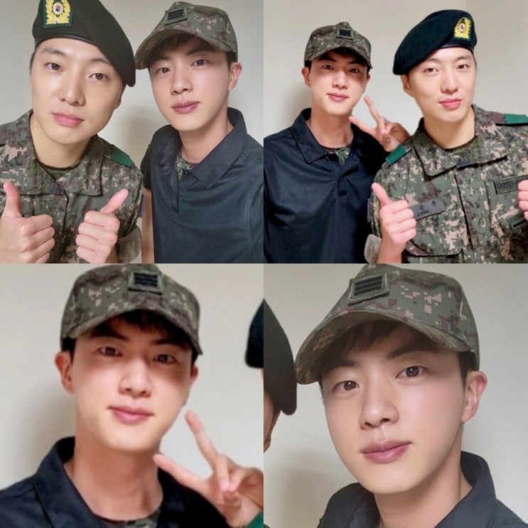 [BTS 방탄소년단 진] 230726 위버스 포스트 업데이트🥹 ️(ft. 위너 강승윤님과 투샷 & 상병 조교 석진 & 군대 ft ...