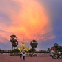 라오스여행 노을이 멋진 탓루앙 광장
