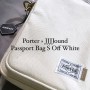 Porter × JJJJound Passport Bag S Off White. 포터 X 자운드 콜라보 가방 크림 KREAM