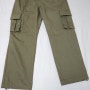 캐주얼룩에 좋은 제멋 유스 와이드 카고팬츠 카키색 구매 후기 Youth Wide Cargo Pants, KHAKI Color