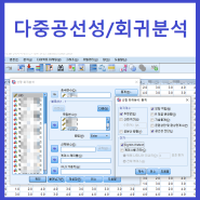 SPSS다중공선성/결과해석/회귀분석