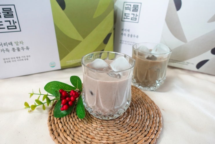 서리태 콩물두유 곡물도감_ 말차 검정콩 콩국물 : 네이버 블로그