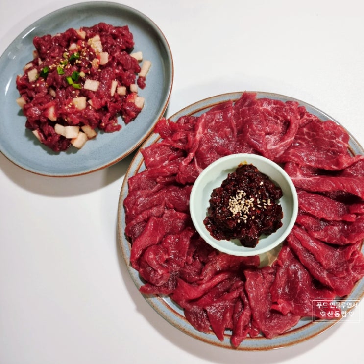 한우 소고기 뭉티기 육사시미 육회무침 부위 양념장 소스 소소한형제 집에서 간단한 혼술안주 : 네이버 블로그 한우 소고기 뭉티기 육사시미 육회무침 부위 양념장 소스 소소한형제 집에서 간단한 혼술안주 : 네이버 블로그