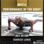 UFC291 데릭루이스 플라잉 니킥!!!!