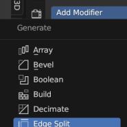 Edge split / add modifiyer