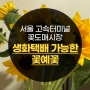 서울 고속터미널 꽃도매시장 생화택배 가능한 꽃예꽃