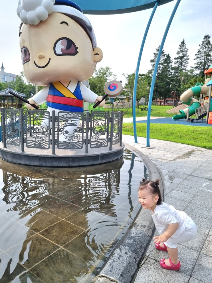 안성 대림동산 바닥분수 분수 물놀이 안성맞춤 가족공원 아기랑...