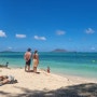 [하와이] 7일차 2 - 하와이 카일루아 비치 바다색이 정말 예뻤던 Kailua Beach 해양스포츠 구경하고 우린 걷고 - 22년 8월