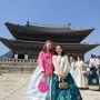캐나다에서 한국방문한 미녀들, 시간여행 경복궁 한복체험하기