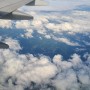 제주발 김포공항 도착 대한항공 하늘 위 구름 풍경 솜사탕