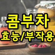 콤부차 뜻 먹는법 효능 부작용 카페인