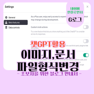 챗GPT 활용 1. 사진, 파일 형식 변경 바꾸기 jpg, png, pdf, gif 등 - Code interpreter ( GPT-4 )