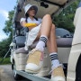 어떤 골프웨어에도 잘어울리는 어베이브 스파이크리스 여성용 골프화