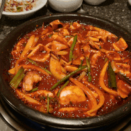 압구정 뱃고동🥘 오징어튀김과 오징어불고기